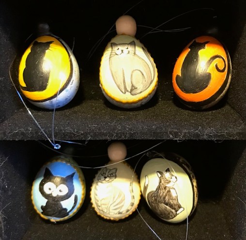 1 Ostereier Katzen Wachteleier Ostern